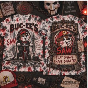 Buc Ee's Saw The Conjuring Horror Movie Tie Dye Shirt