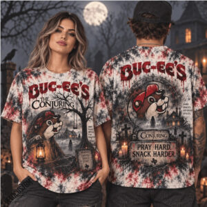 Buc Ee's Saw The Conjuring Horror Movie Tie Dye Shirt
