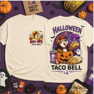 Buc Ee's Taco Bell Halloween Ghost Taco Shirt