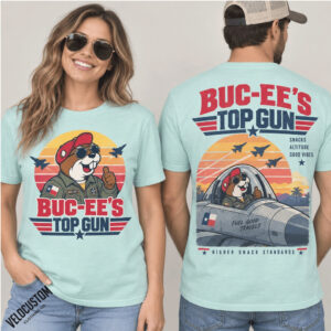 Buc Ee's Top Gun Pilot Aviation Flight Shirt
