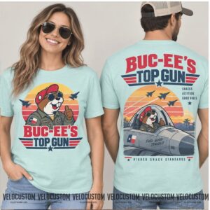 Buc Ee's Top Gun Pilot Aviation Flight Shirt