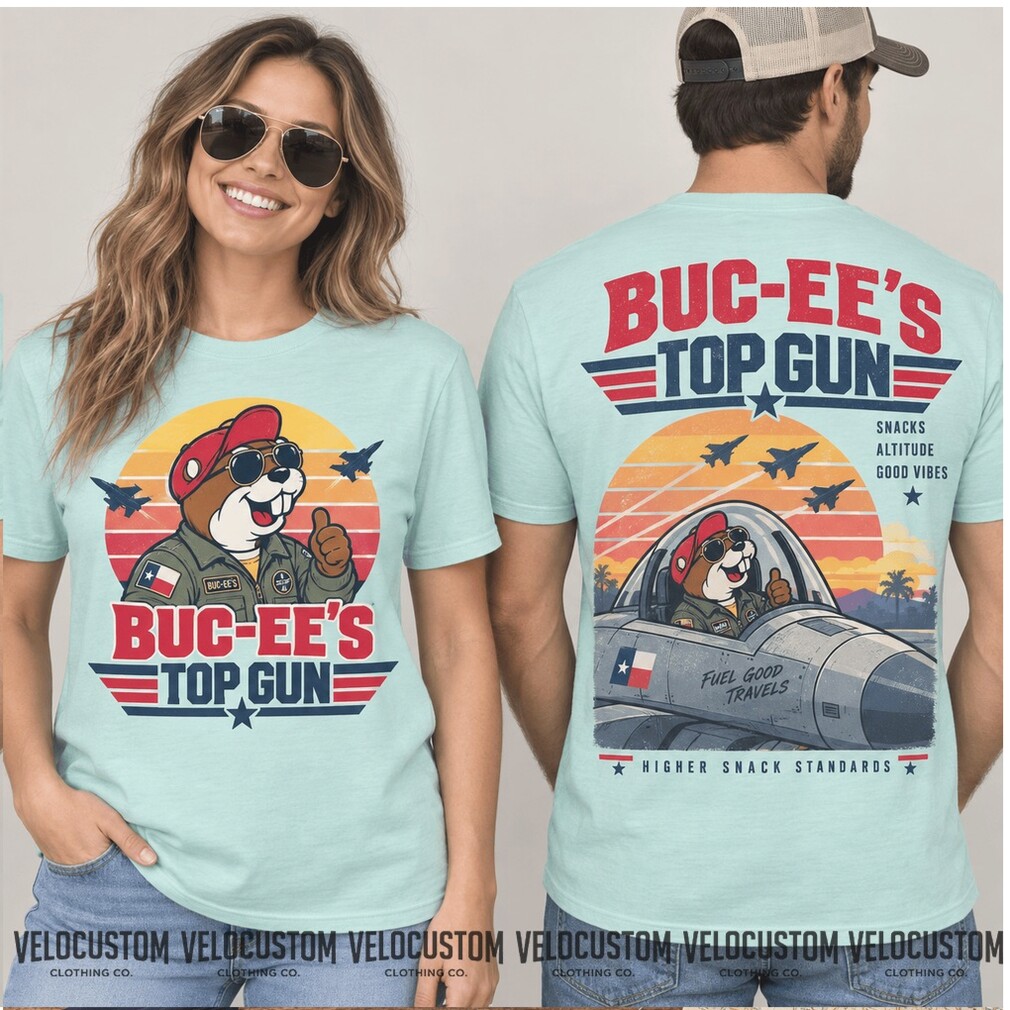 Buc Ee’s Top Gun Pilot Aviation Flight Shirt Buc Ee’s Top Gun Pilot Aviation Flight Shirt
