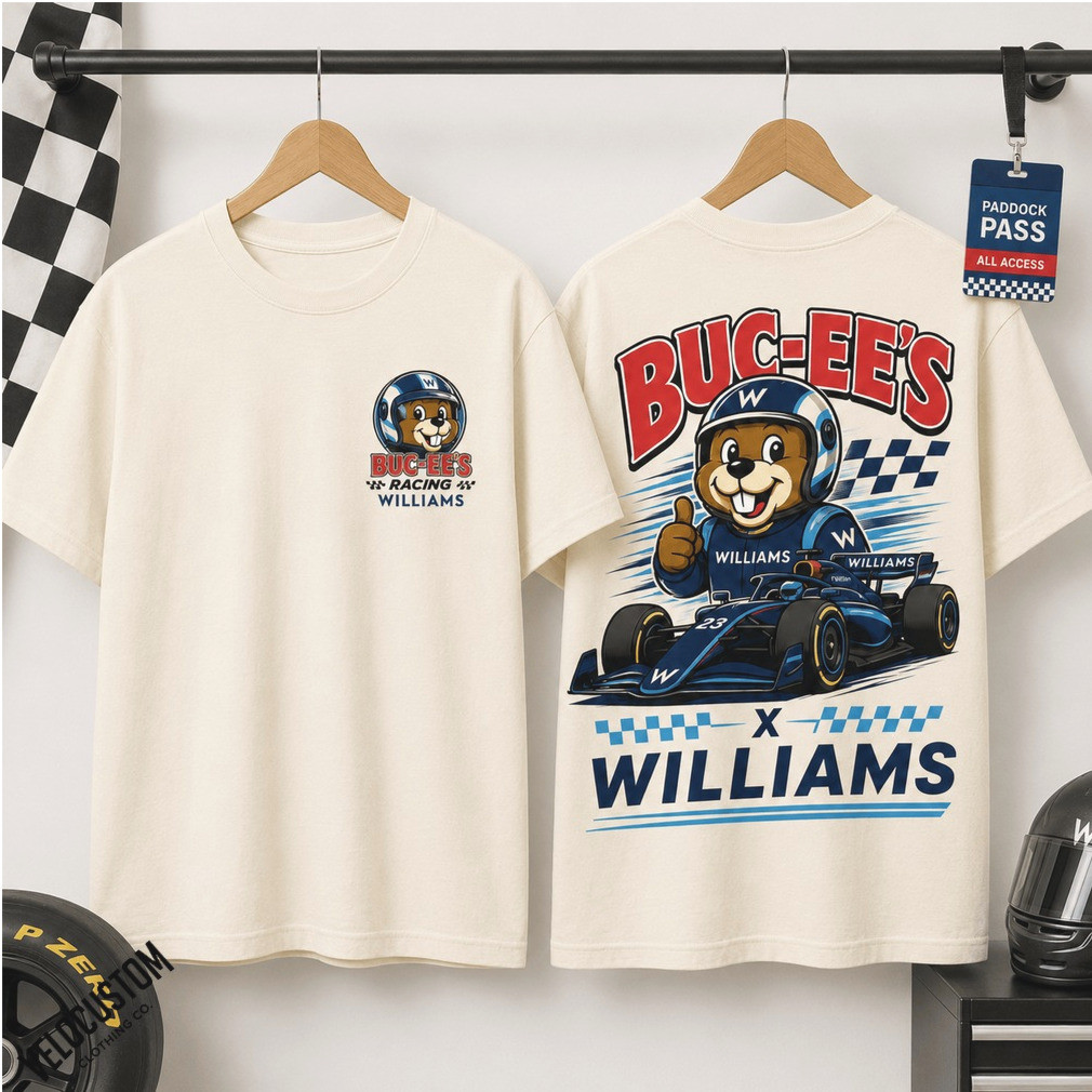 Buc Ee’s Williams Racing Formula One Paddock Shirt Buc Ee’s Williams Racing Formula One Paddock Shirt