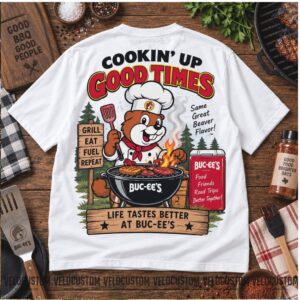 Buc ee s Chef Cookin Up Good Times Grill Shirt