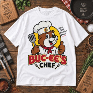 Buc ee s Chef Cookin Up Good Times Grill Shirt