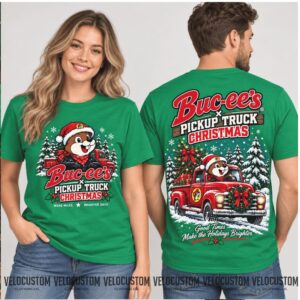 Buc ee s Pickup Truck Christmas Holiday Shirt