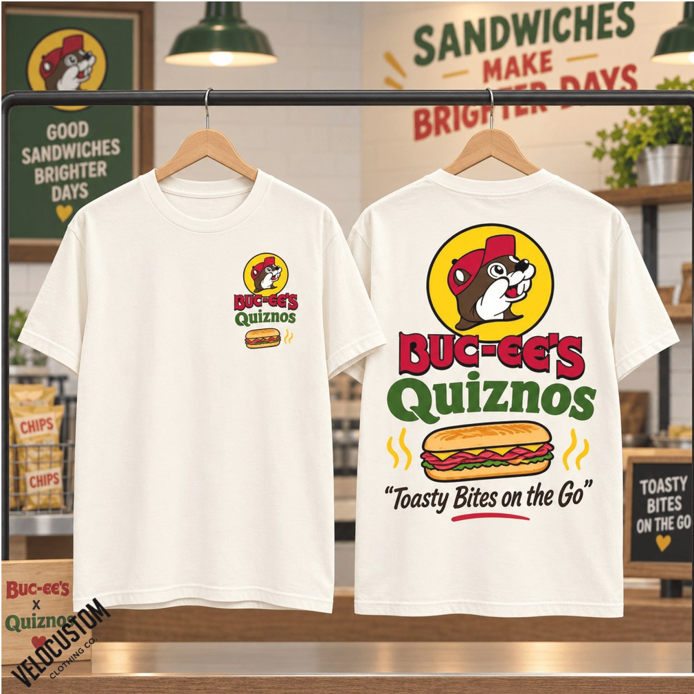 Buc ee s Quiznos Toasty Bites Fast Food Shirt Buc ee s Quiznos Toasty Bites Fast Food Shirt