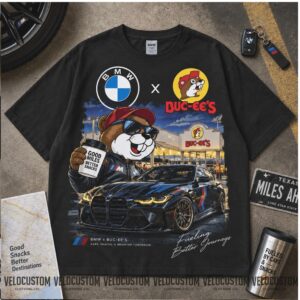 Buc ees BMW Beaver Mascot Luxury Miles Ahead Graphic Shirt