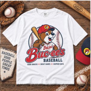 Buc ee's Baseball Good Snacks Great Games Sports Shirt