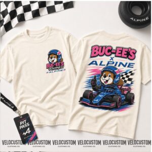 Buc ees Beaver Alpine F1 Racing Grand Prix Race Car Driver Shirt