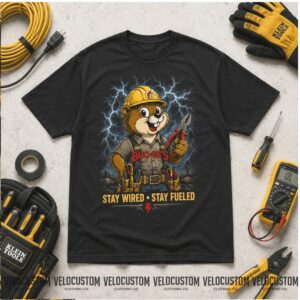 Buc ees Beaver Electric Crew Electrician Powering The Road Shirt