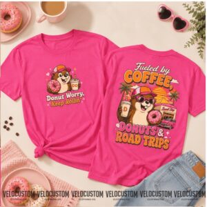 Buc ees Beaver Fueled By Coffee Donuts Road Trip Shirt