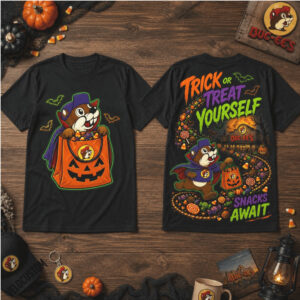 Buc ee's Beaver Halloween Trick or Treat Snacks Await Shirt