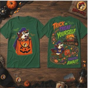 Buc ee's Beaver Halloween Trick or Treat Snacks Await Shirt