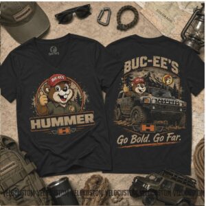Buc ees Beaver Hummer Go Bold 4x4 Off Road Mountain Adventure Shirt