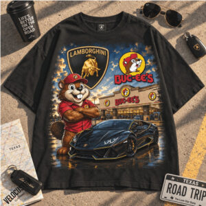Buc ees Beaver Lamborghini Supercar Highway Texas Shirt