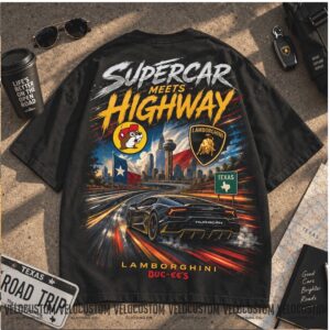 Buc ees Beaver Lamborghini Supercar Highway Texas Shirt