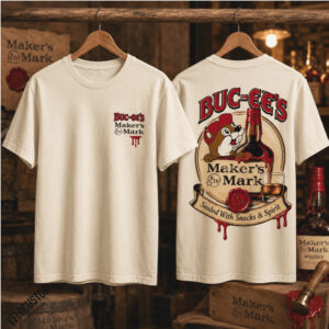 Buc ees Beaver Mascot Makers Mark Whiskey Graphic Shirt