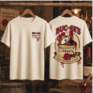 Buc ees Beaver Mascot Makers Mark Whiskey Graphic Shirt