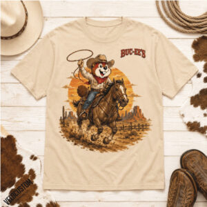 Buc ees Beaver Texas Cowboy Club Horseshoe Western Rodeo Shirt