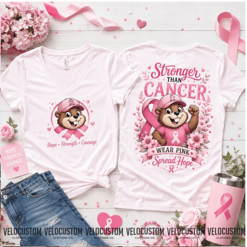 Buc ees Breast Cancer Awareness Pink Ribbon Stronger Shirt Buc ees Breast Cancer Awareness Pink Ribbon Stronger Shirt