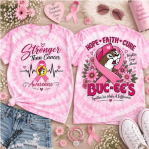 Buc ee's Breast Cancer Awareness Pink Tie Dye Shirt