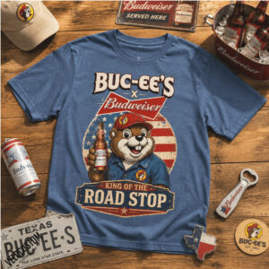 Buc ee's Budweiser King of the Road Stop Vintage Truck Shirt