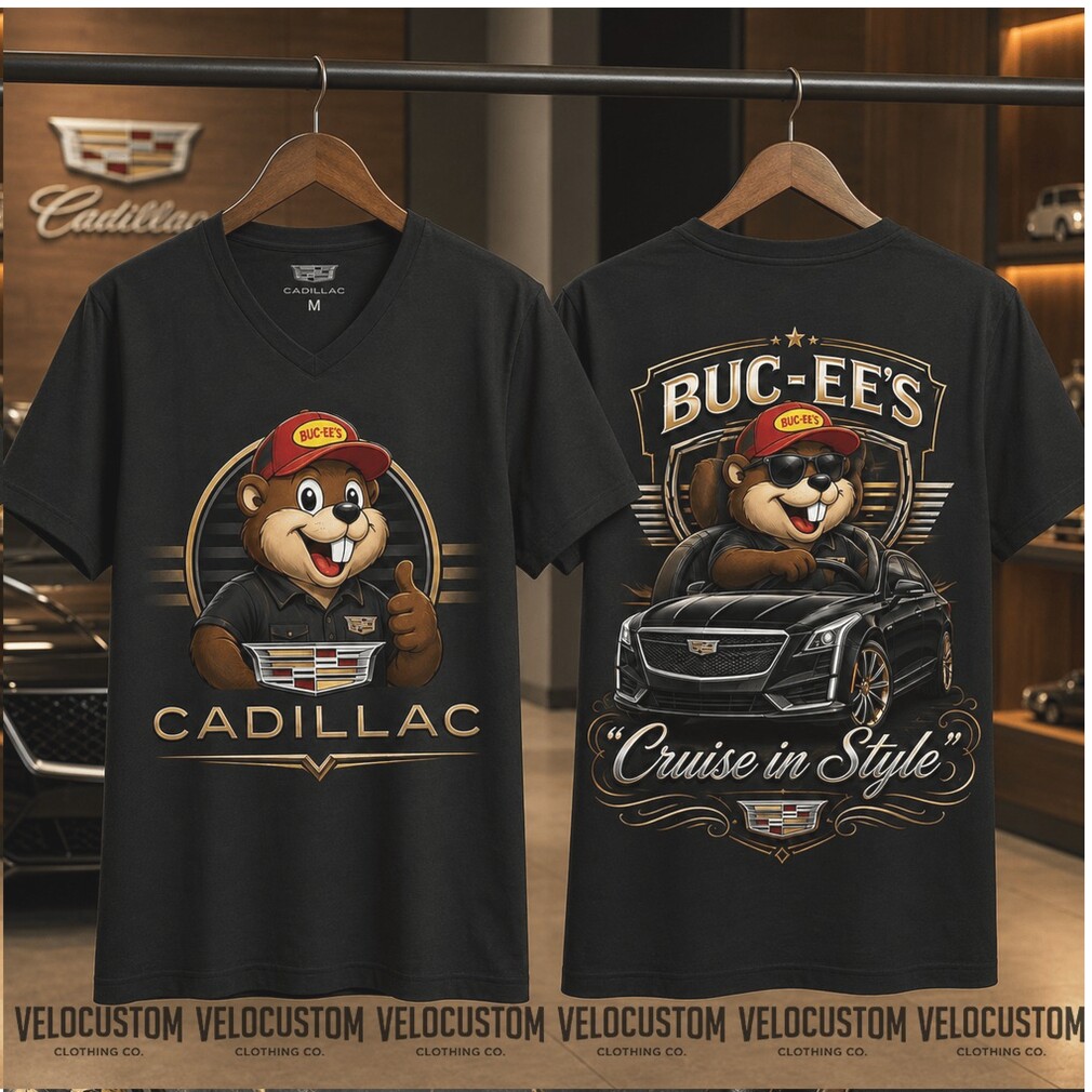 Buc ees Cadillac Beaver Mascot Cruise In Style Graphic Shirt Buc ees Cadillac Beaver Mascot Cruise In Style Graphic Shirt