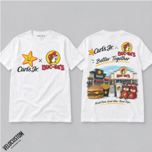 Buc ees Carls Jr Star Mascot Better Together Road Trip Fast Food Shirt