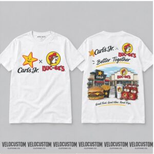Buc ees Carls Jr Star Mascot Better Together Road Trip Fast Food Shirt