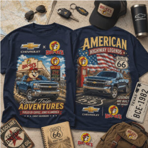 Buc ees Chevy Silverado American Highway Legends Route 66 Shirt