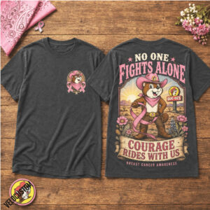 Buc ee's Cowboy No One Fights Alone Breast Cancer Shirt