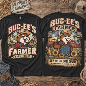 Buc ee's Farmer Sunflower Agriculture Farm Shirt