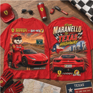 Buc ees Ferrari Beaver Racing Maranello To Texas Highway Shirt