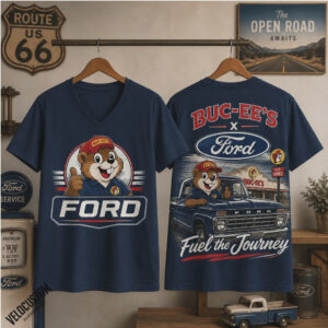 Buc ees Ford Beaver Mascot Route 66 Fuel The Journey Shirt
