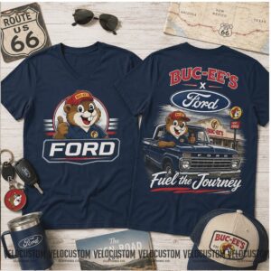 Buc ees Ford Beaver Mascot Route 66 Fuel The Journey Shirt