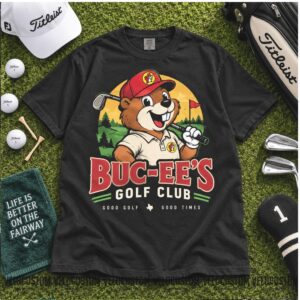 Buc ee's Golf Club Sporty Beaver Sports Shirt