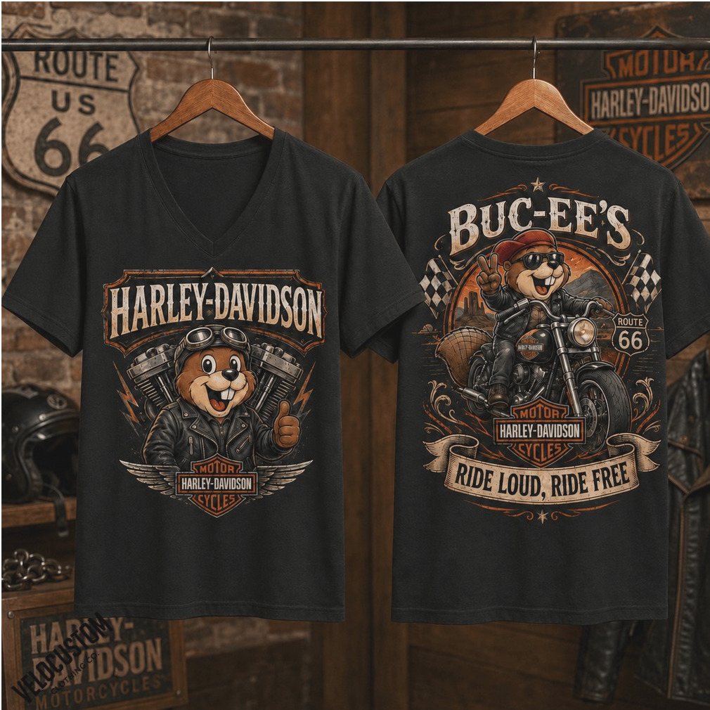 Buc ee’s Harley Davidson Route 66 Motorcycle Rider Mascot Shirt Buc ee’s Harley Davidson Route 66 Motorcycle Rider Mascot Shirt