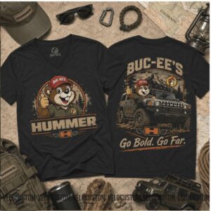 Buc ee's Hummer Adventure Go Bold Off Road SUV Graphic Shirt