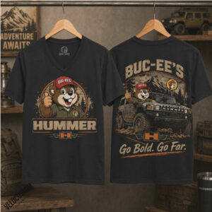 Buc ee's Hummer Adventure Go Bold Off Road SUV Graphic Shirt
