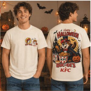 Buc ee's KFC Halloween Vampire Fried Chicken Horror Shirt