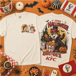 Buc ee's KFC Halloween Vampire Fried Chicken Horror Shirt