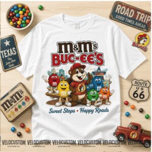 Buc ee's M&M's Candy Road Trip Texas Route 66 Unisex Shirt