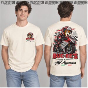 Buc ee's MV Agusta Motorcycle Racing Pit Lane Beaver Shirt