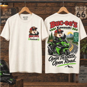 Buc ee's Motorcycle Route 66 Rider Graphic Shirt