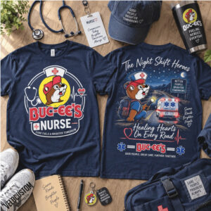 Buc ees Nurse Beaver Mascot Night Shift Heroes EMT EMS Shirt