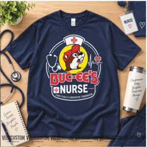 Buc ees Nurse Beaver Mascot Night Shift Heroes EMT EMS Shirt
