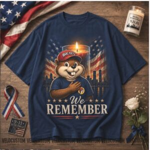 Buc ees Patriot Beaver Mascot 911 Memorial We Remember Shirt