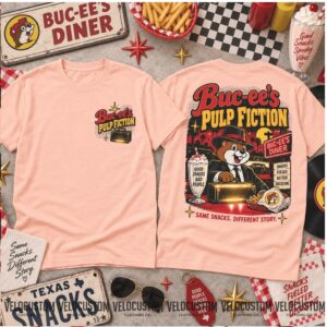 Buc ee's Pulp Fiction Movie Parody Texas Snacks Shirt