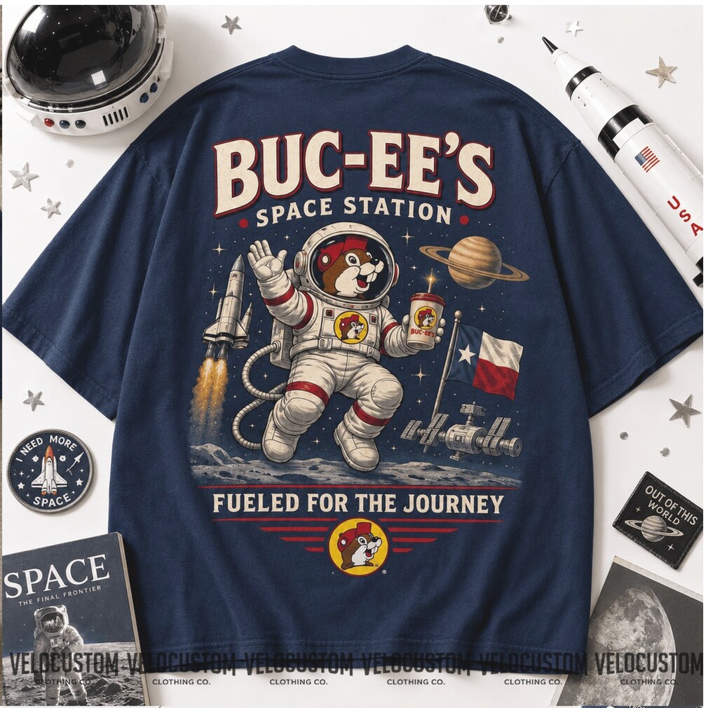Buc ees Space Station Astronaut Beaver Moon Mission NASA Shirt Buc ees Space Station Astronaut Beaver Moon Mission NASA Shirt